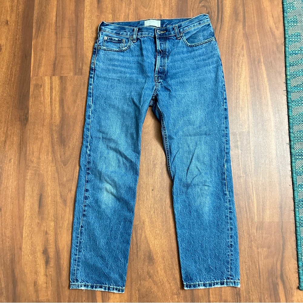 Everlane The Relaxed Straight Fit Organic Cotton Jeans, sz 27